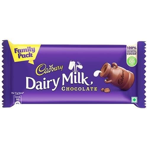 Cadbury Dairy Milk Chocolate Bar - Champion Pack, 105 g , Family Pac